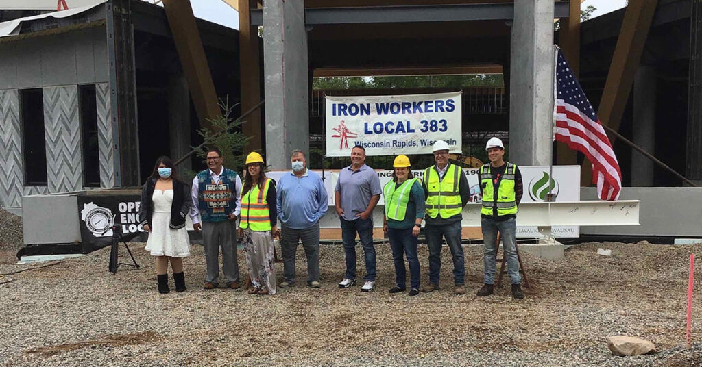 Topping Off Ceremony Held Forest County Potawatomi