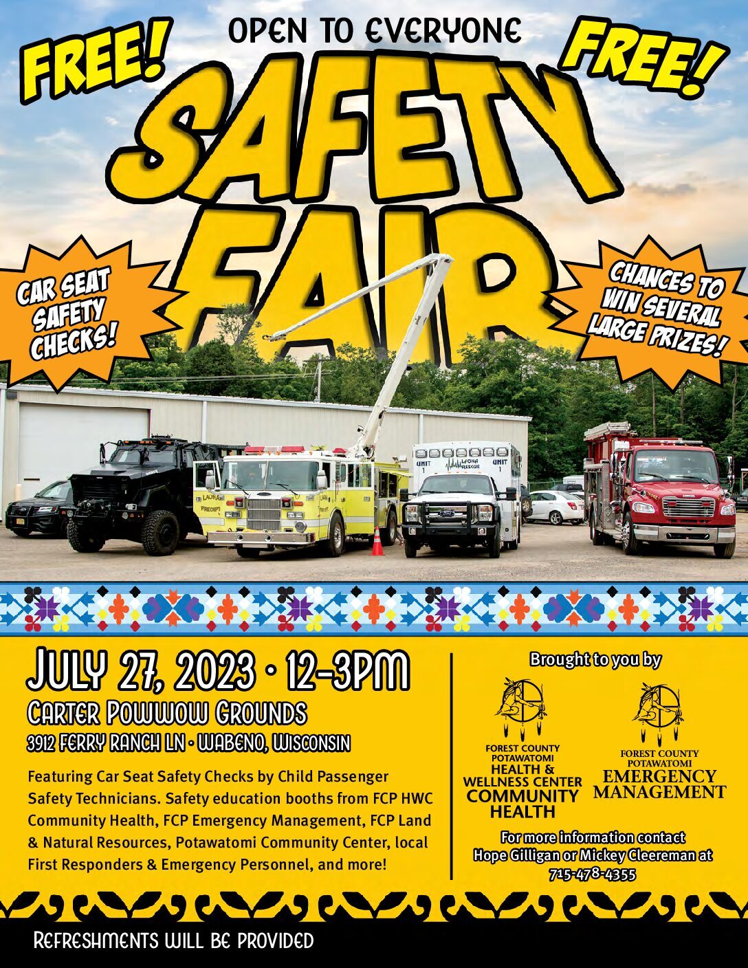 Safety Fair Forest County Potawatomi