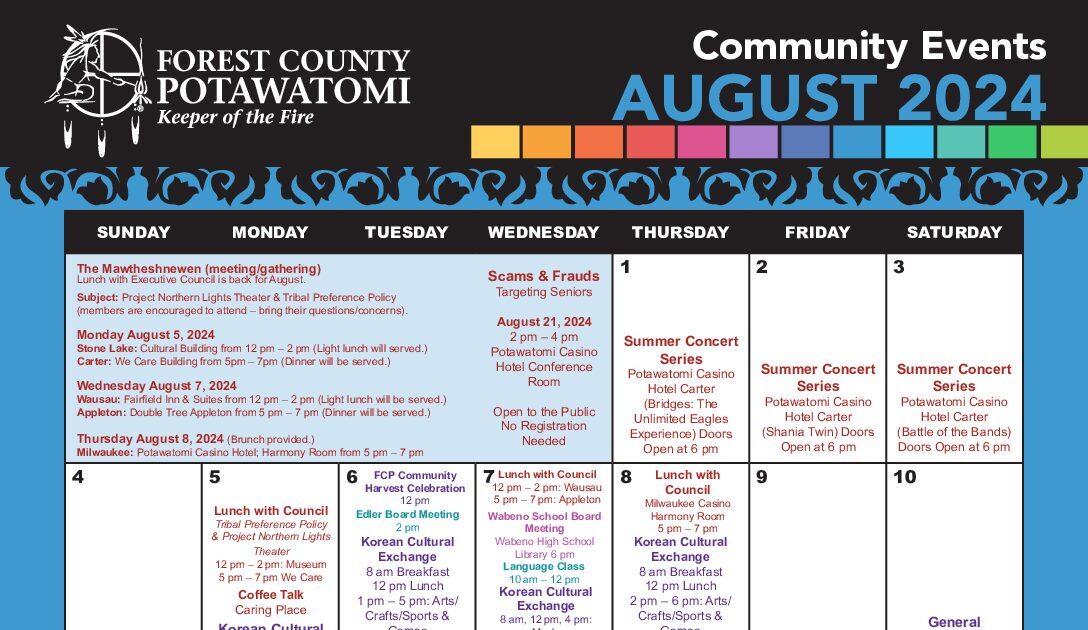 Community Events – August 2024